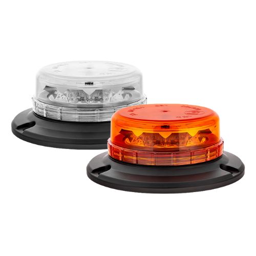 Led Beacon - Amber Colour, 3 Point Fixing, 12/24v, LAP Electrical - LPB 050C